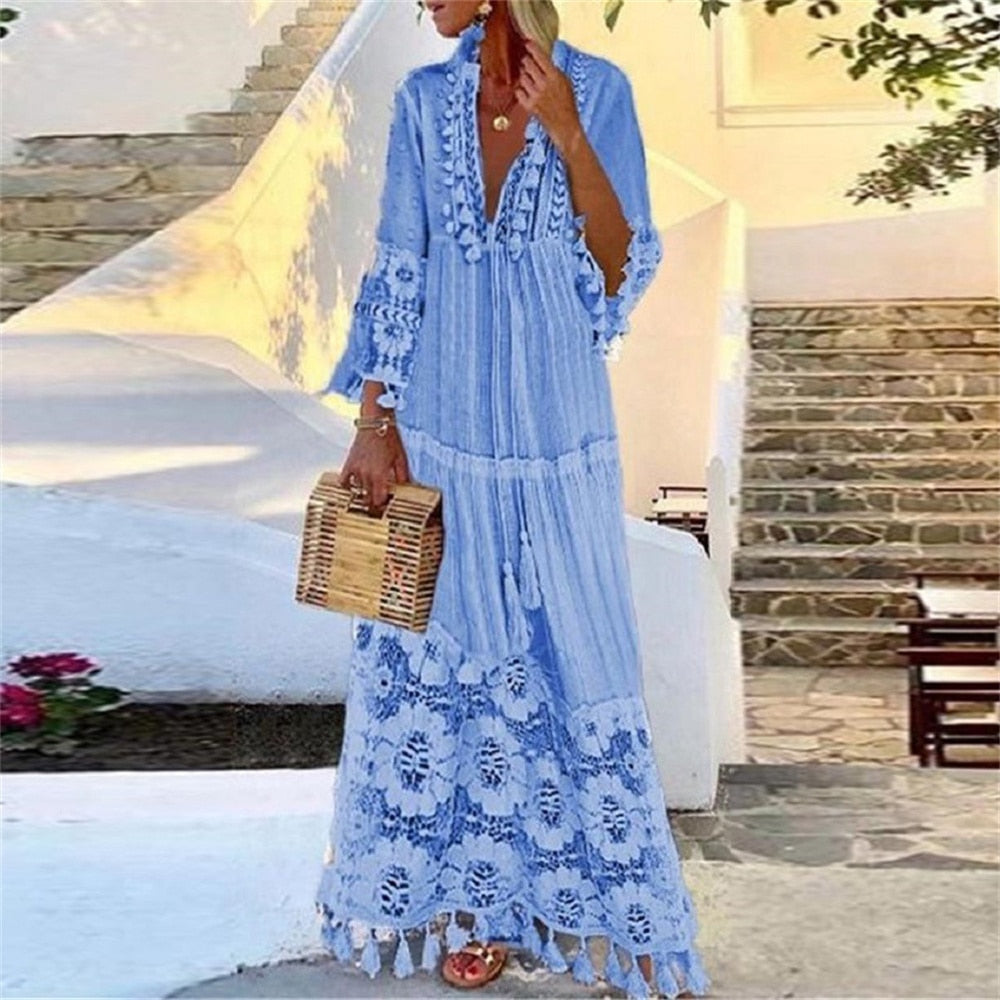 Vestido Esquinca Azul / P