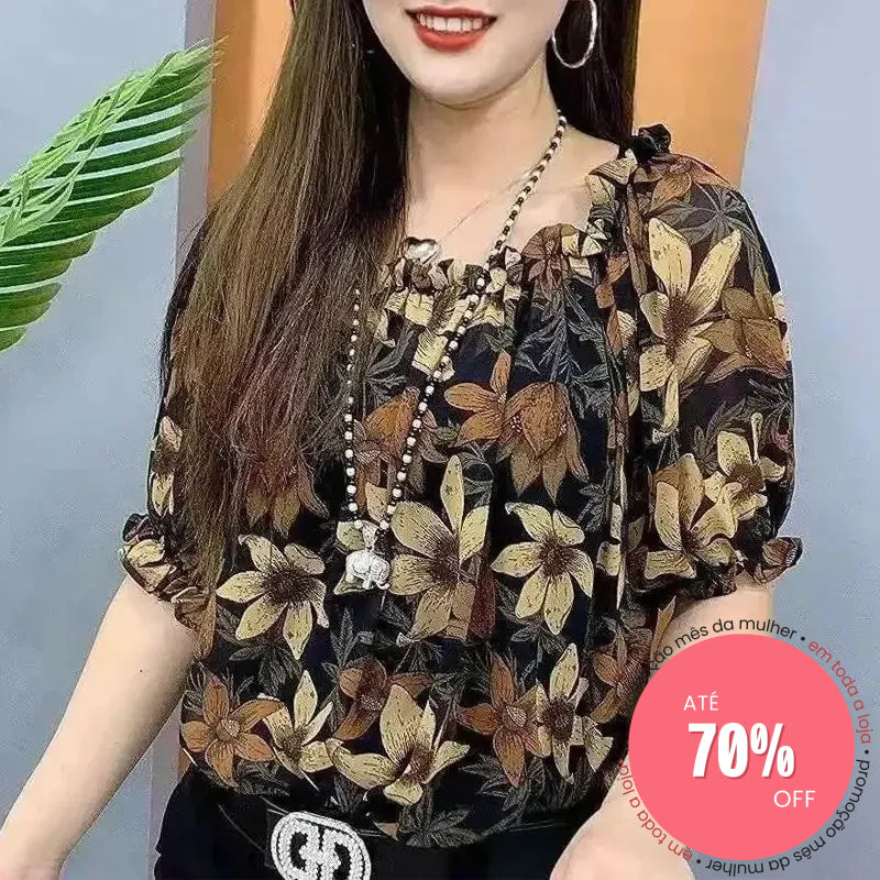 Camisa Irlene Marrom / P