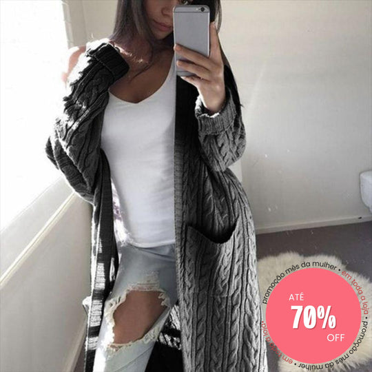Cardigan Ananya Cinza Escuro / P 200000373