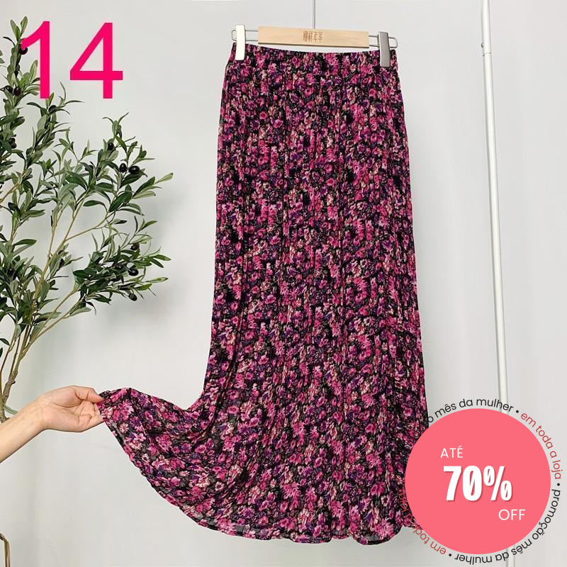 Saia Plissada 14 / Único (Descrição) 349