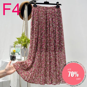 Saia Plissada F4 / Único (Descrição) 349