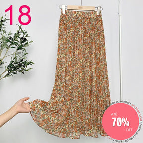 Saia Plissada 18 / Único (Descrição) 349