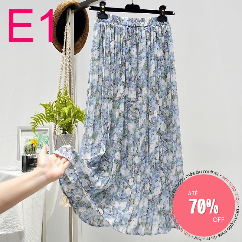 Saia Plissada E1 / Único (Descrição) 349